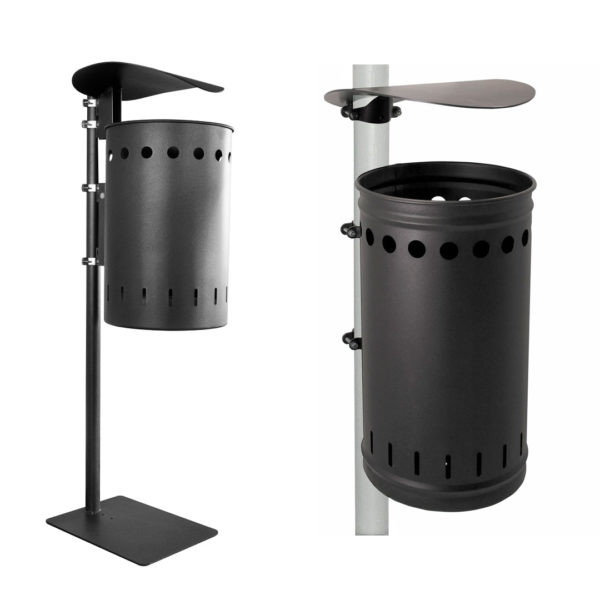 Cestino Auto Con Coperchio - Piccolo 15,5x6,5x14 Cm - Impermeabile ABS - Appendiabiti - Nero - Foto 12