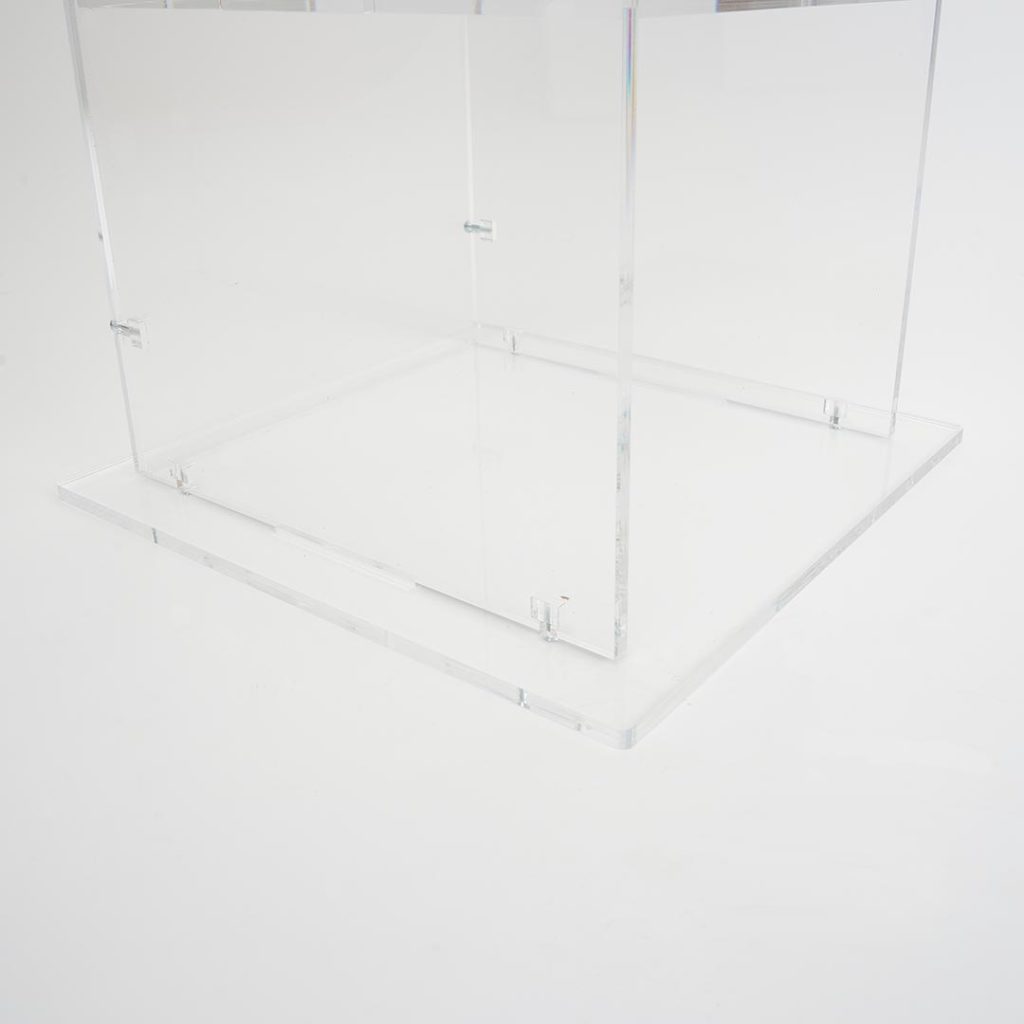 base in plexiglass quadrata per leggio