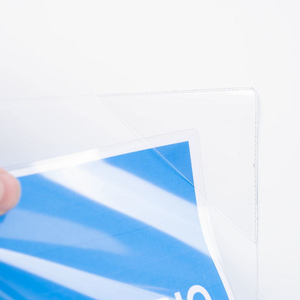 porta avvisi magnetico in plastica trasparente