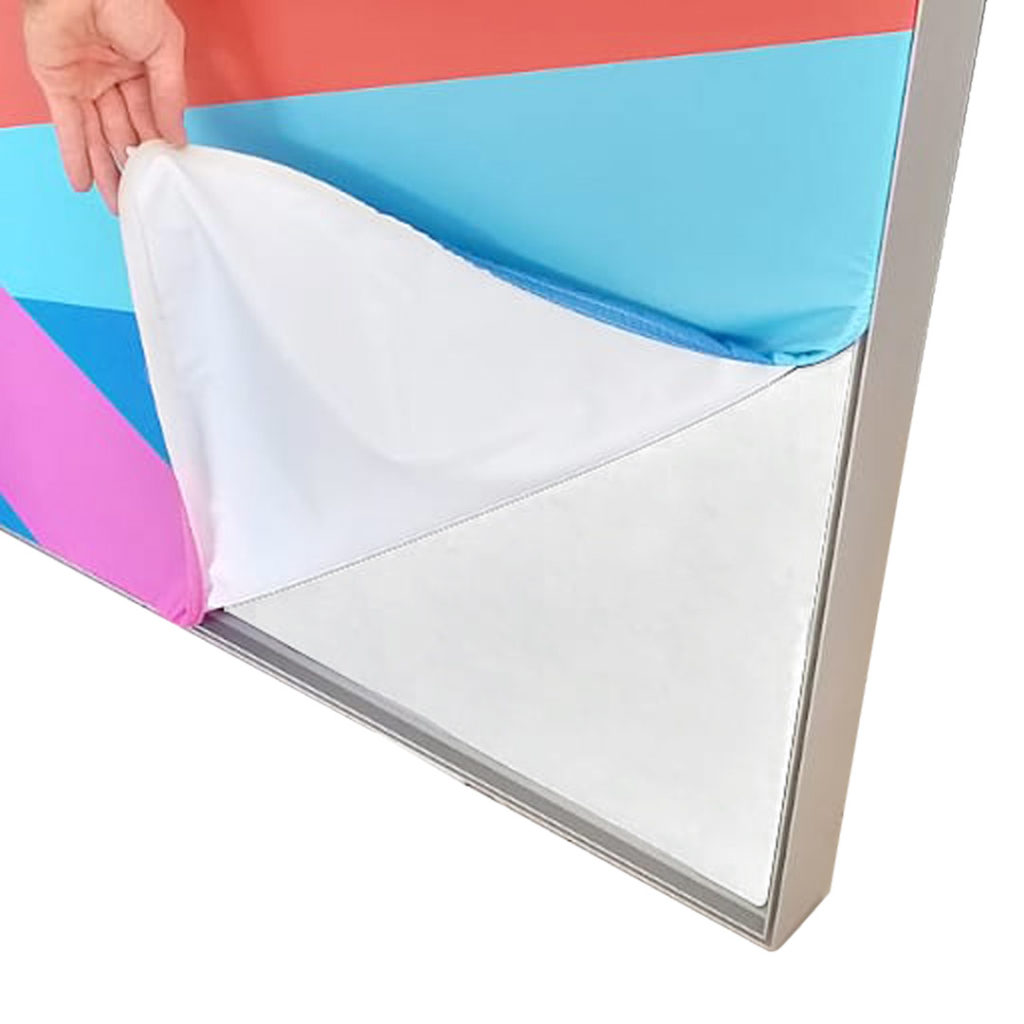 Quadro fonoassorbente da parete con stampa in tessuto intercambiabile