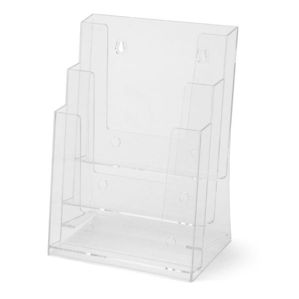 Espositore A5 Per Depliant Da Tavolo O Parete - 2 Pezzi, Trasparente, In Plastica, Per Menu E Volantini