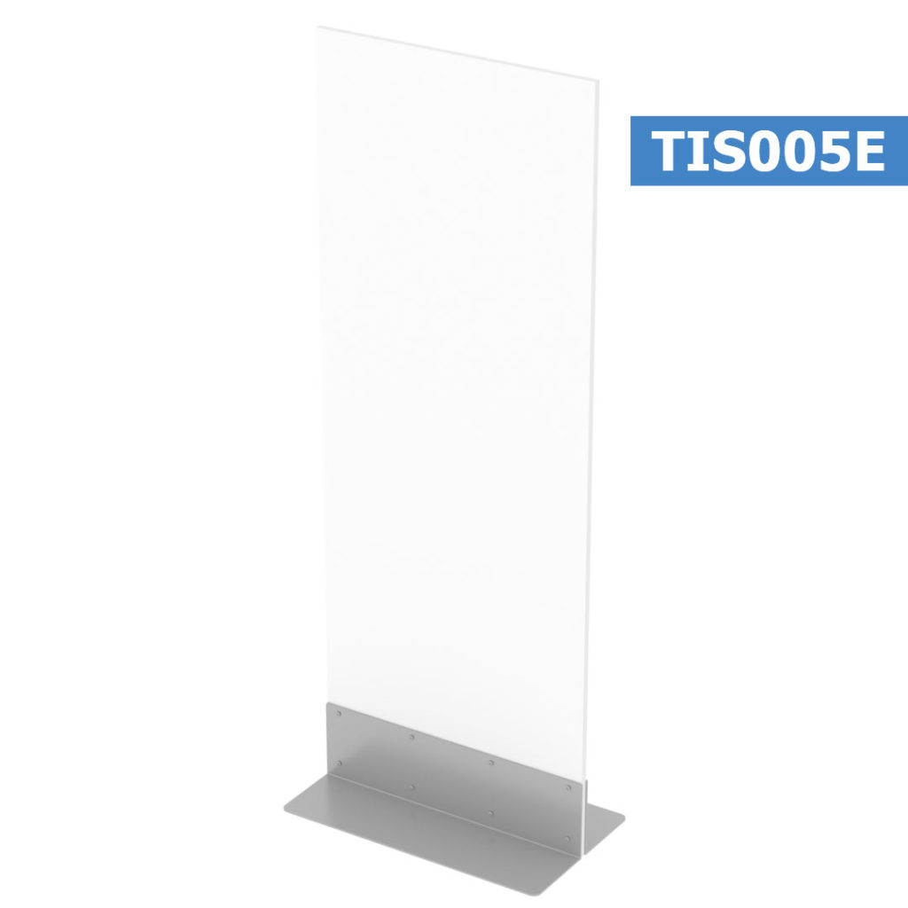 Totem linea SLIM-ECO con base a T 420 mm bifacciale - TIS001E