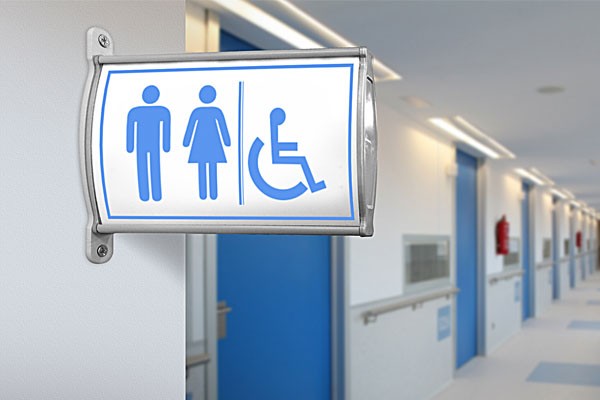 targa per ospedale a bandiera