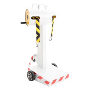 Carrello con Nastro Segnapercorso Avvolgibile Apron Aeroportuale