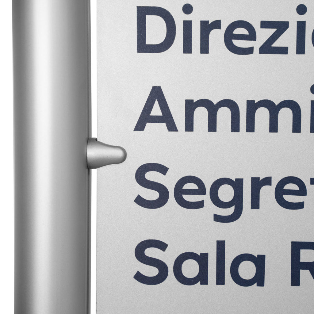 Totem direzionale da interno bifacciale