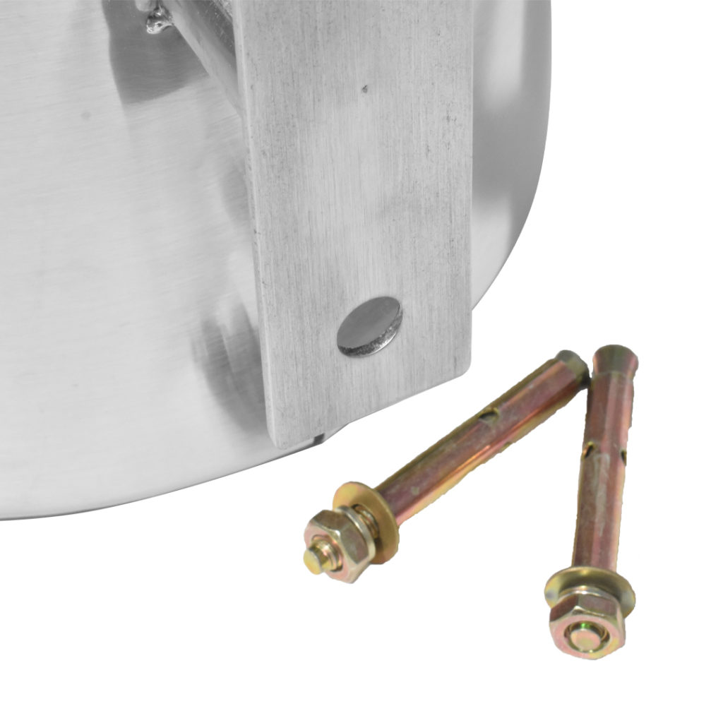 cestino silver da muro per esterno viti
