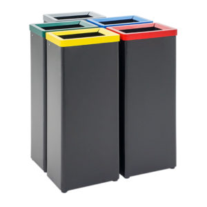 6 Contenitori Portaoggetti In Plastica Con Coperchi – 7 Litri, Impilabili, Con Fibbie – Bianco