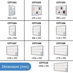 Dimensioni bacheche