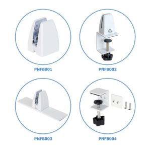 Agganci per pannelli fonoassorbenti da banco