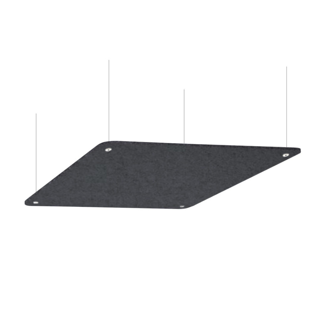 pannello fonoassorbente da soffitto nero