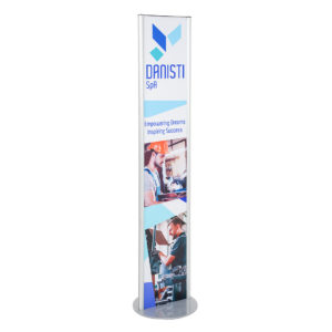 Totem pubblicitario con superficie stampabile altezza 150 cm