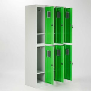 armadietti spogliatoio da interno aperto