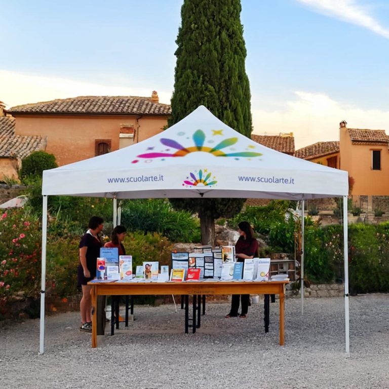 gazebo pieghevole personalizzato con logo