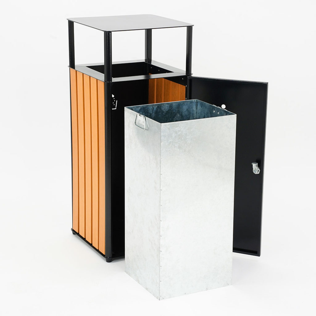 cestino portarifiuti con bidone interno