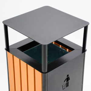 cestino portarifiuti per arredo esterno