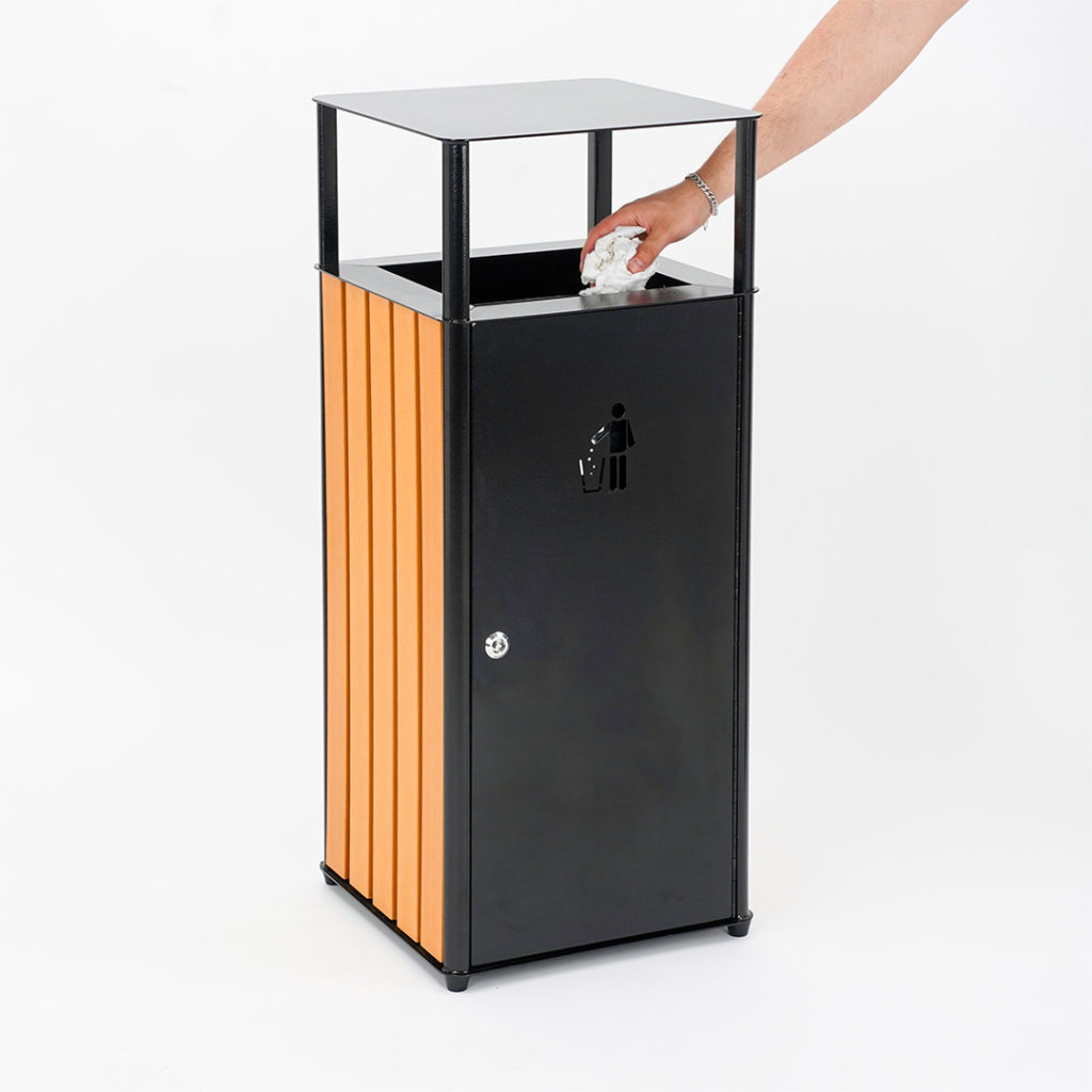 cestino portarifiuti da esterno