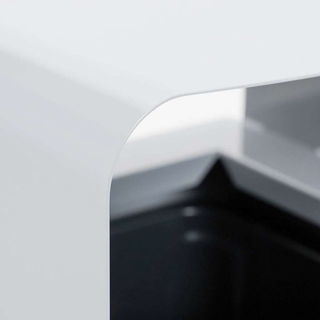 cestino portarifiuti in acciaio