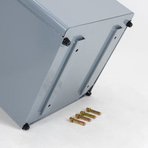 portarifiuti da esterno ancorabile al suolo