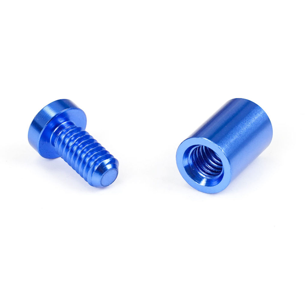 distanziali per targhe blu lucido