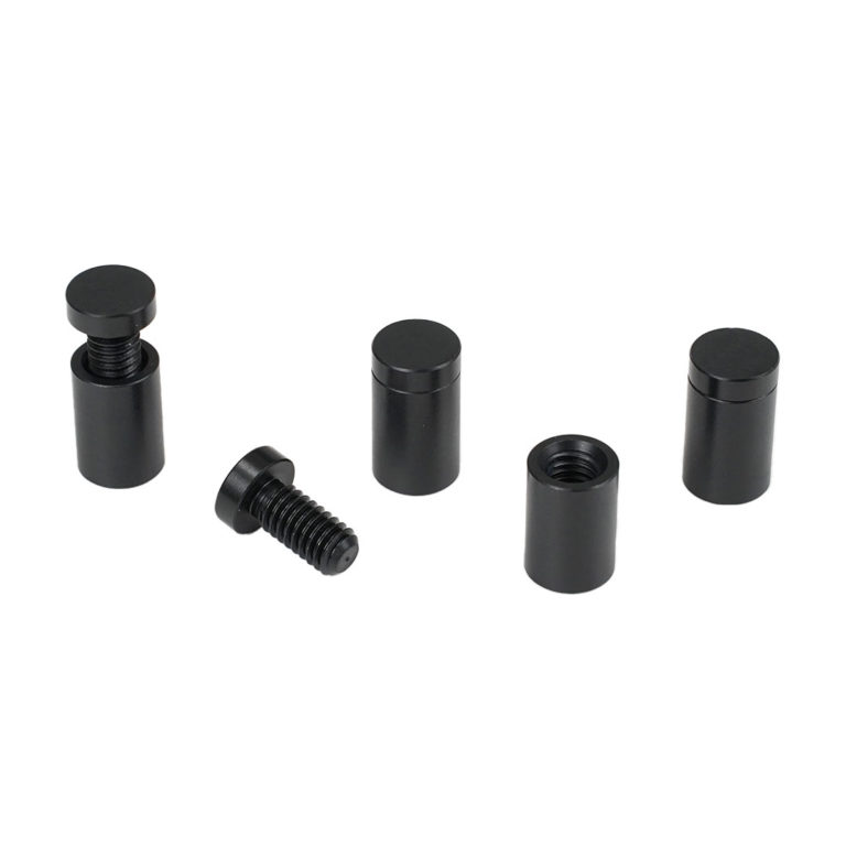 distanziali per targhe nero opaco