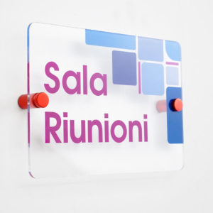 distanziali per targhe rosso lucido