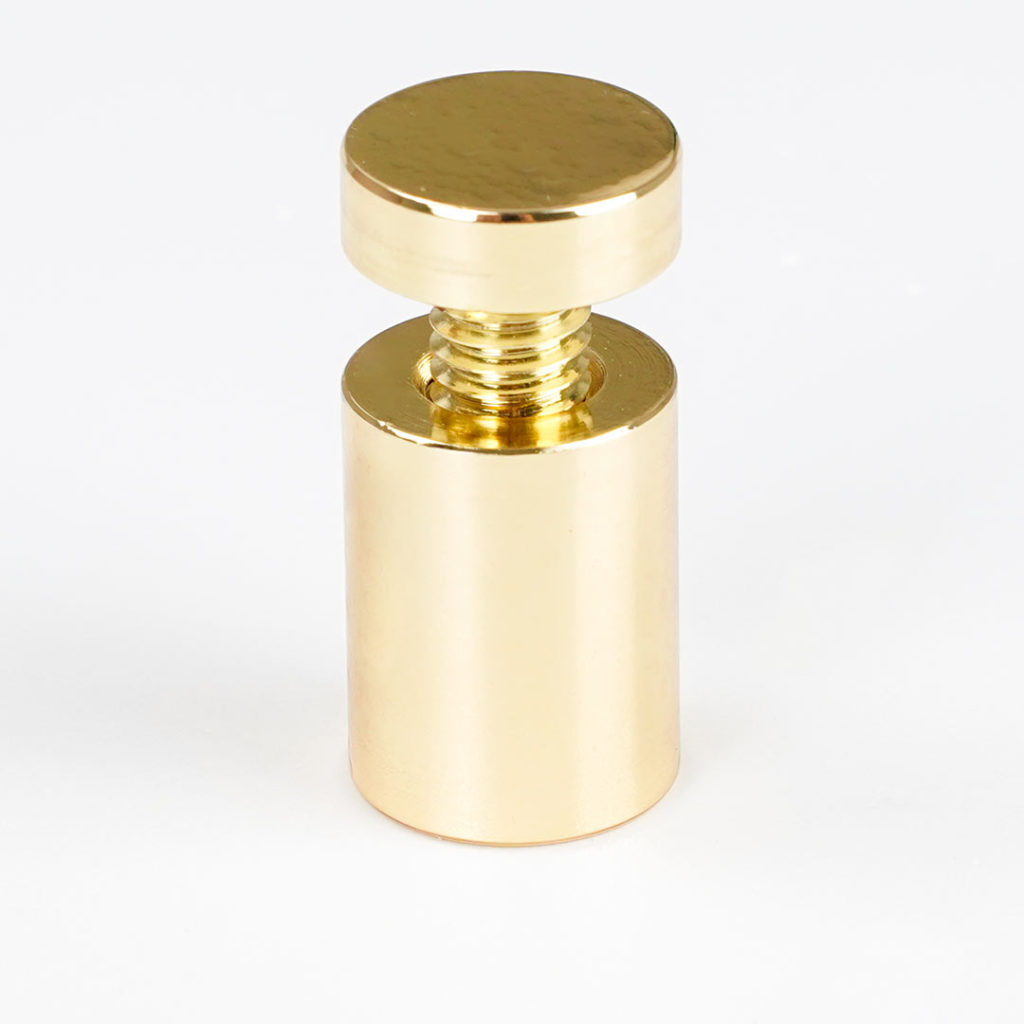 distanziale in ottone gold lucido