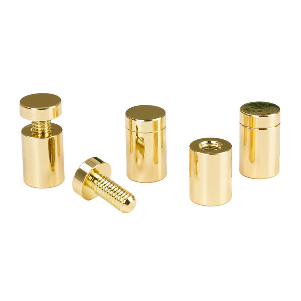 distanziali per targhe in ottone