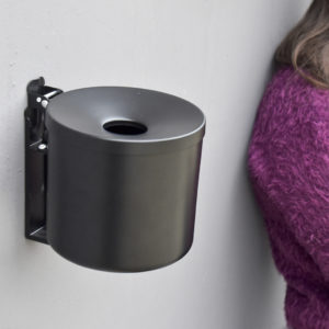 portacenere da parete nero