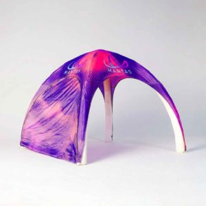 gazebo gonfiabile con parete stampata