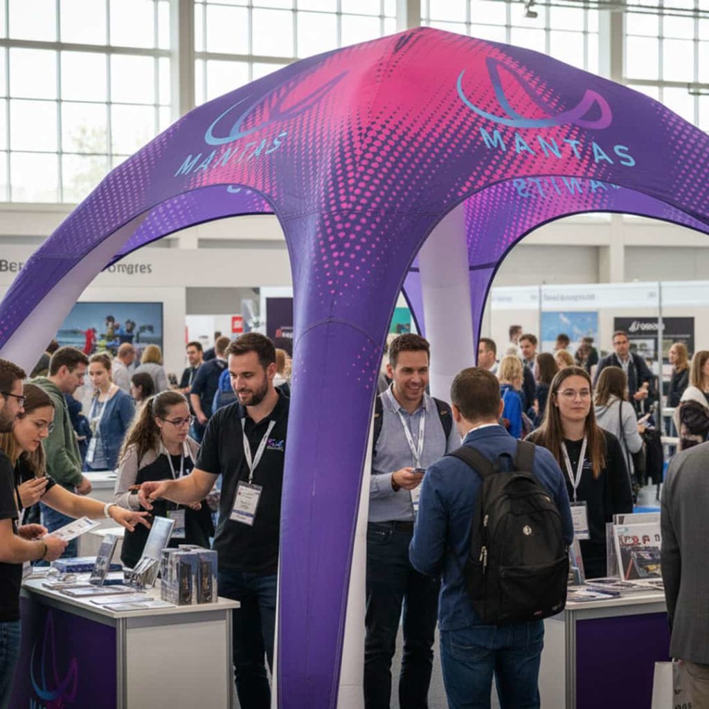 gazebo gonfiabile personalizzato per fiere