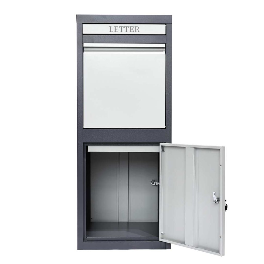 cassetta postale porta pacchi con apertura frontale per ritiro pacchi