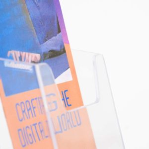 dettaglio tasca porta brochure da tavolo