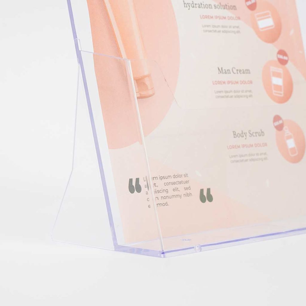 porta depliant da banco dettaglio base