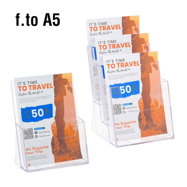 porta depliant da banco formato a5