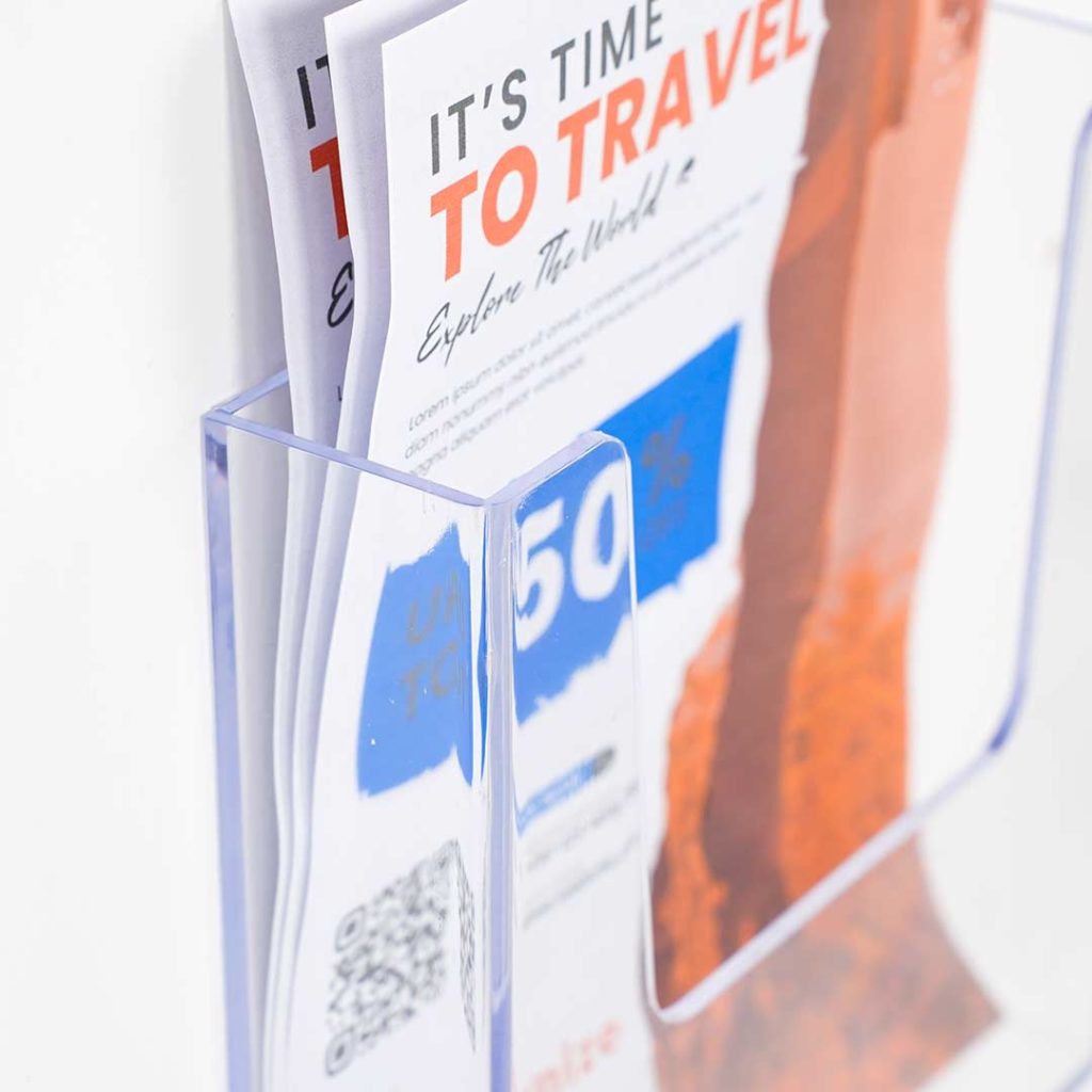 portadepliant da parete formato A5