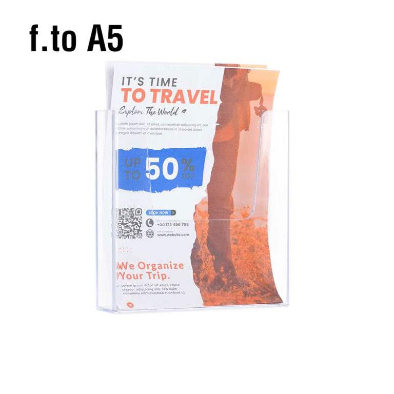 porta depliant da parete formato A5