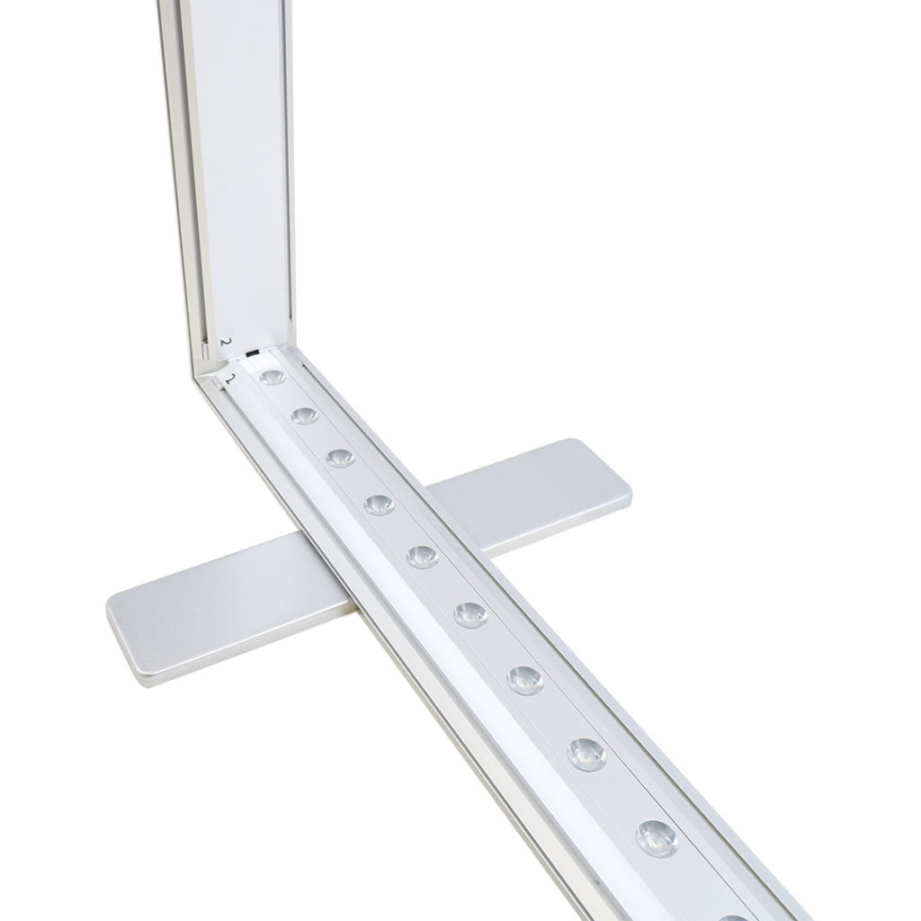 struttura con led banchetto promozionale