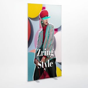 fondale pubblicitario con tessuto stampato 100x200cm