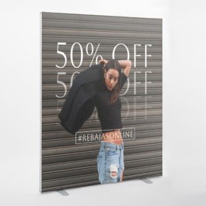 backdrop con tessuto stampato 200x200 cm