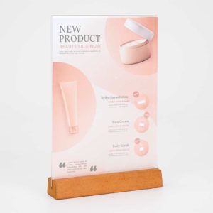 porta avvisi da banco formato A4 bifacciale