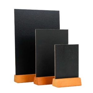 lavagnetta da banco con base in legno