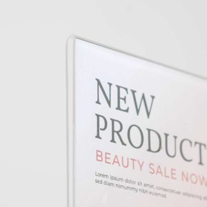 porta avvisi trasparente per insimento foglio fronte e retro