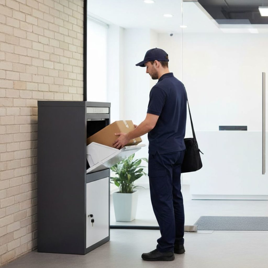 cassetta porta pacchi corriere