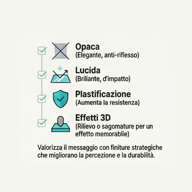 finiture per totem pubblicitari stampati