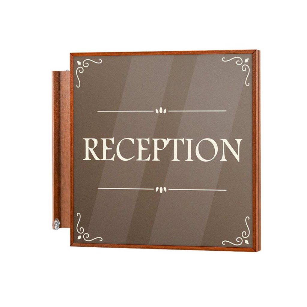 targa segnaletica interna bifacciale