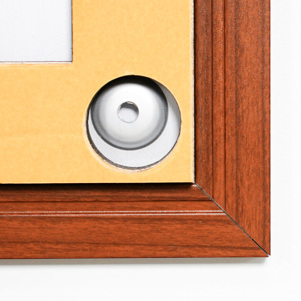 retro targa ufficio con biadesivo o fori per viti