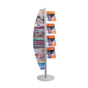 Espositore porta cataloghi con 4 ripiani - serie ALMA