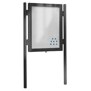 Montanti in alluminio per bacheche arredo urbano - linea GOTIC