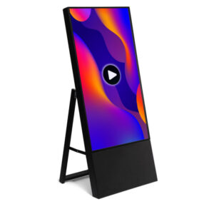 Cavalletto digitale con monitor da 43"