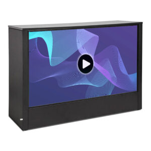 Banchetto pubblicitario con display a led da 55"